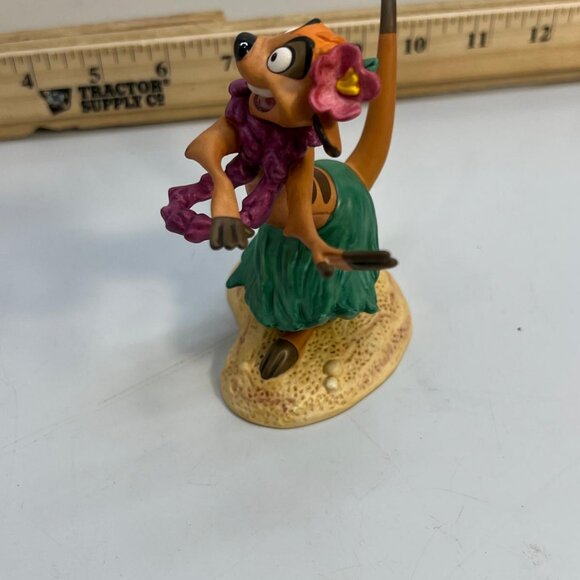 WDCC Timon Hula Figurine Lion King Walt Disney Classics With COA Brown Green - Picture 2 of 4